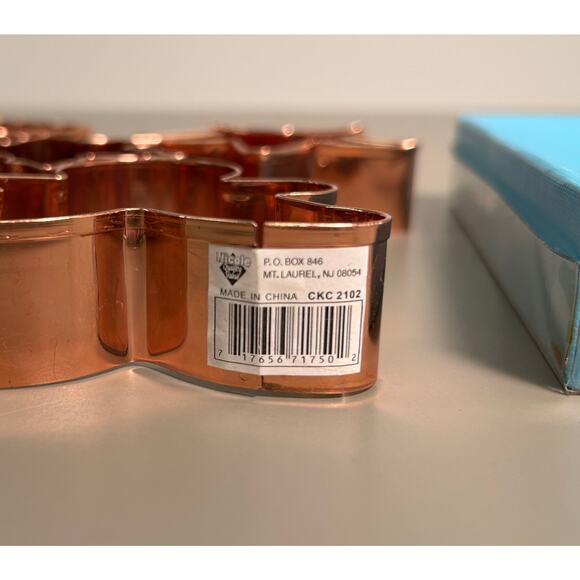 Cookie Dough Cutters Lot, 5 Copper Holiday Themes PLUS Box of 7 Ocean Animals - Picture 2 of 5